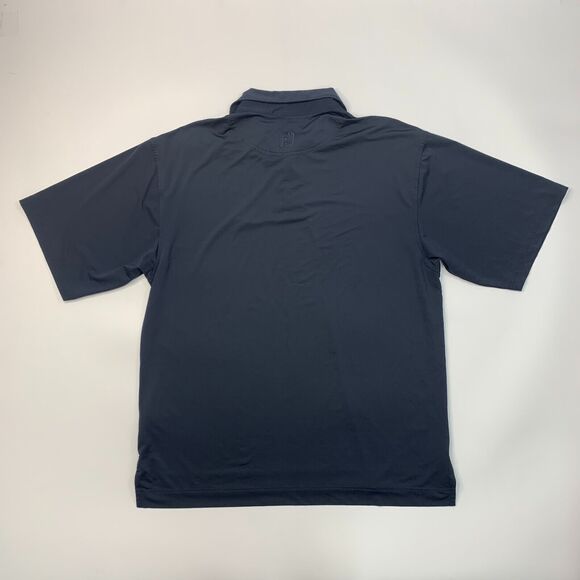 FootJoy Polo Shirt Mens M Medium Navy Blue ProDry Lisle Stretch Sweat Wicking - Picture 3 of 11